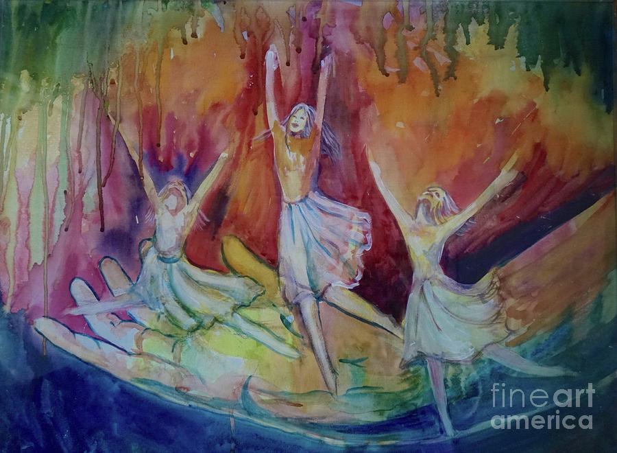 Dancing in Joy Painting by Genie Morgan