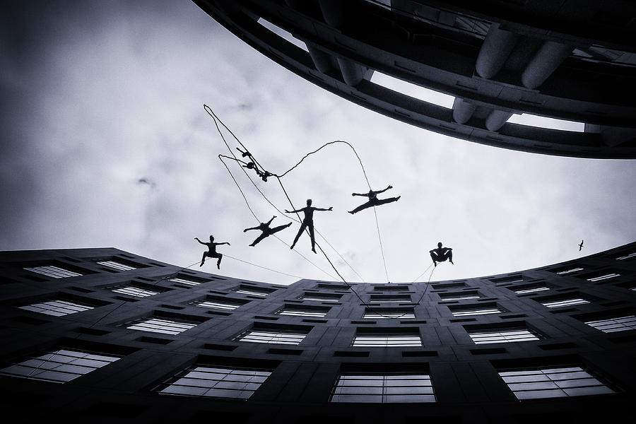 Architecture Photograph - Dancing In The Air by Jianwei Yang