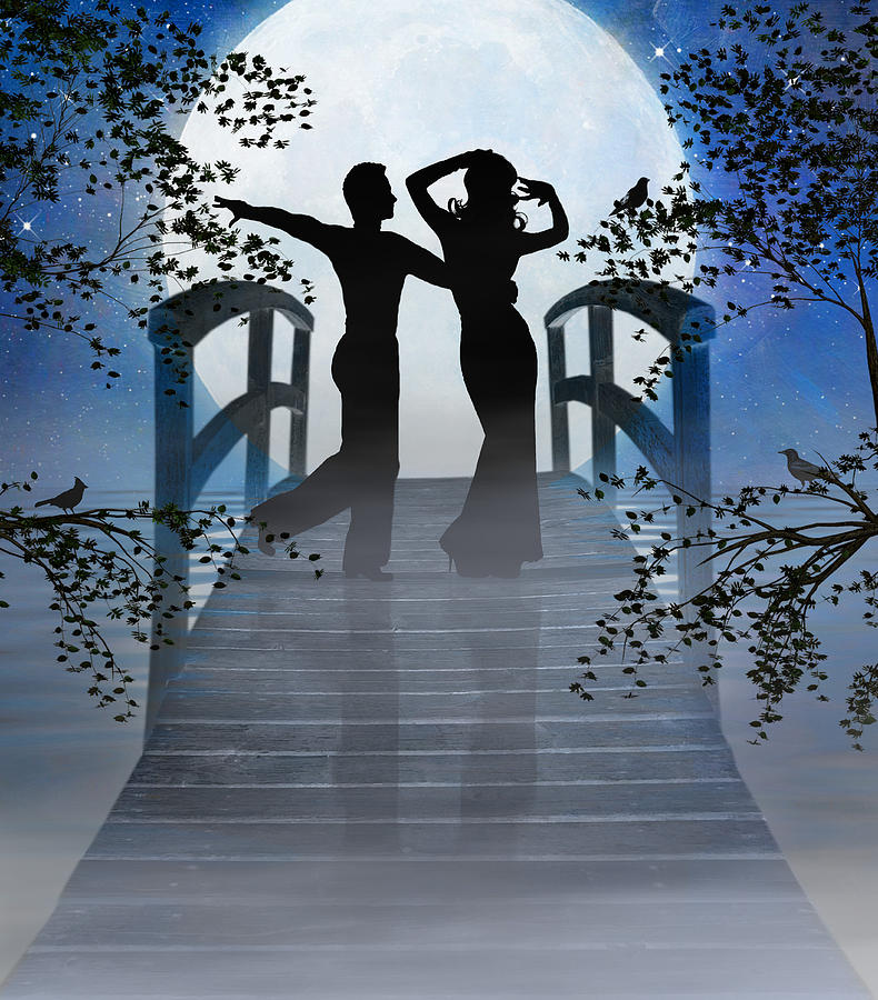Dancing in the Moonlight Digital Art by Nina Bradica