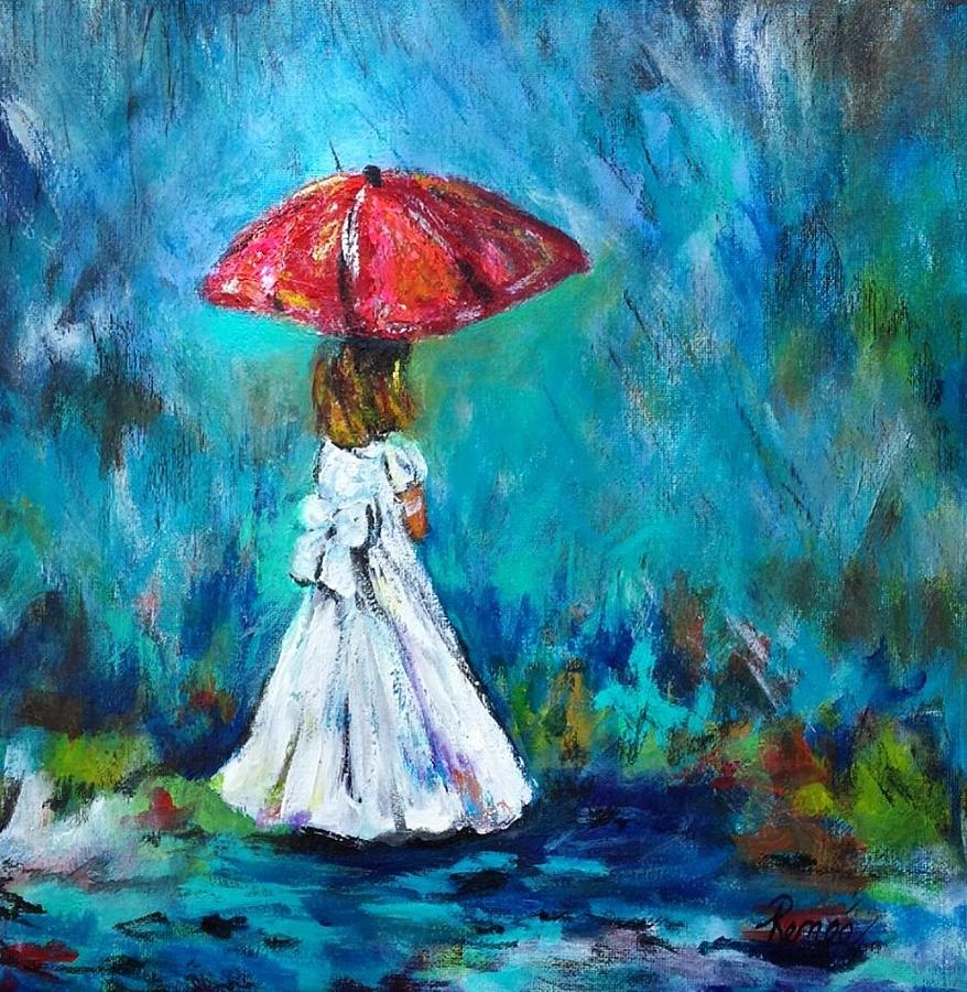 Dancing in the Rain 3 Painting by Renee Vandevere Fine Art America