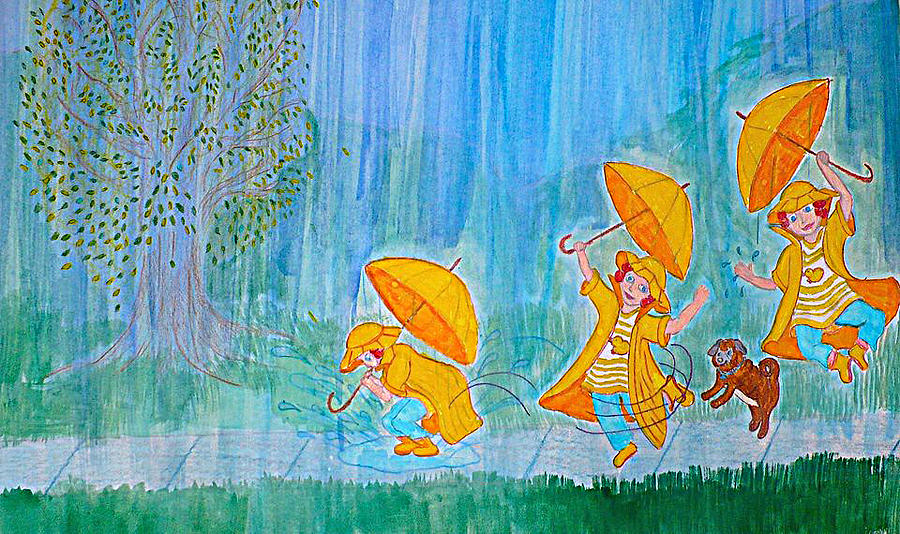 Dancing in the Rain Painting by Kristi Taggart - Fine Art America