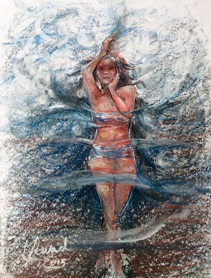 Water Goddess Painting by Laila Awad Jamaleldin