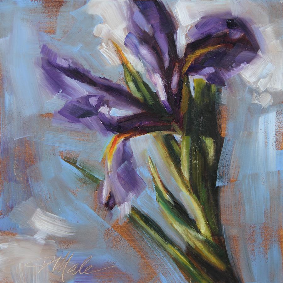 Dancing Iris Painting by Tracy Male