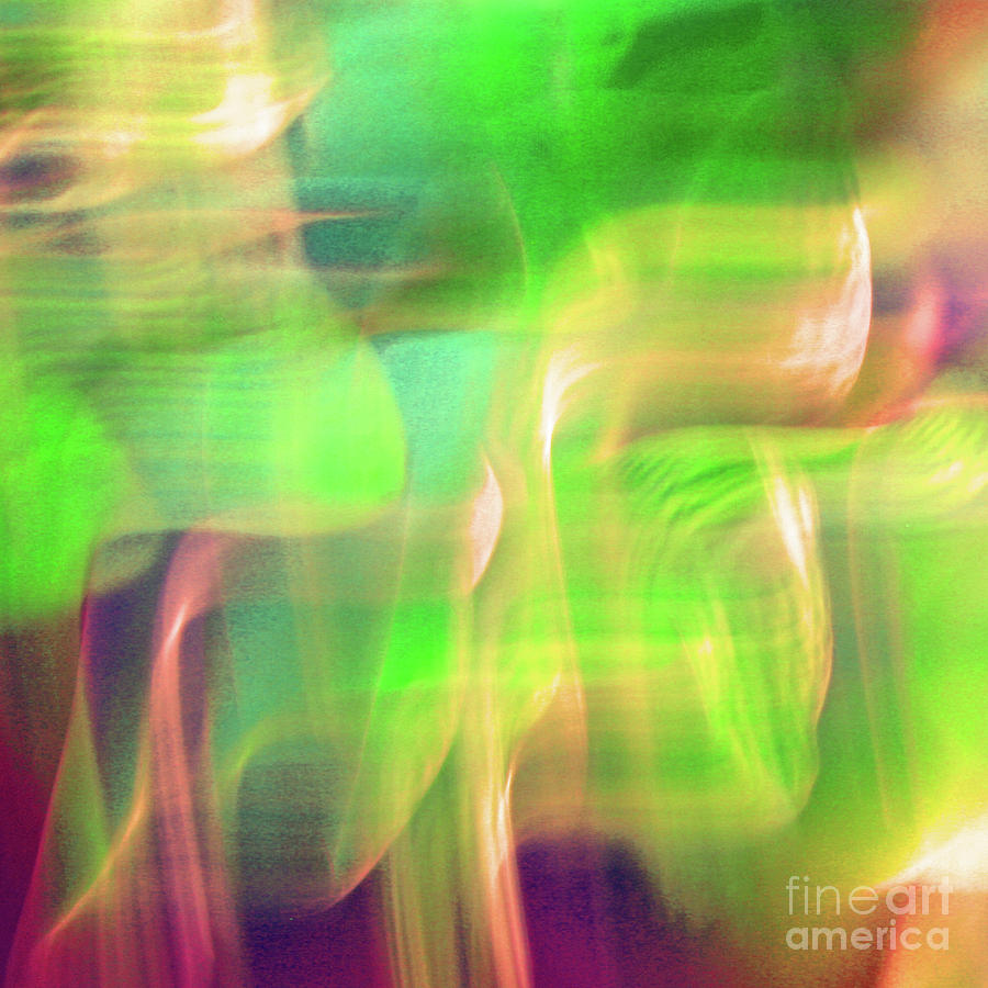 Dancing Moods Abstract Square Photograph by Karen Adams