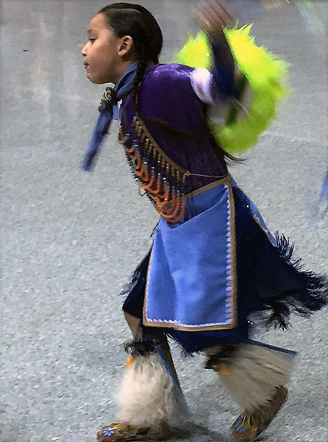 Dancing Native Child Photograph by Audrey Robillard