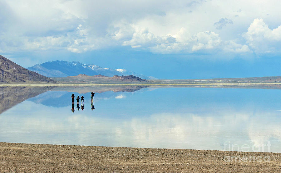 Salt Lake Photograph - Dancing on Water by Tonya P Smith