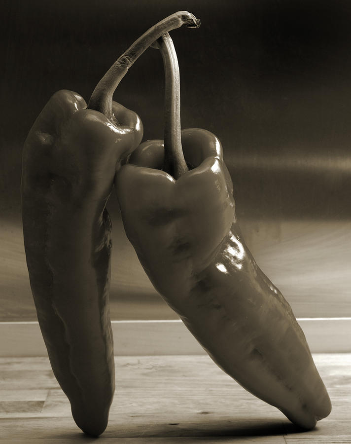 Dancing Peppers Photograph by Terence Davis