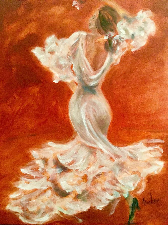 Dancing Senorita    Painting by Anne Barberi
