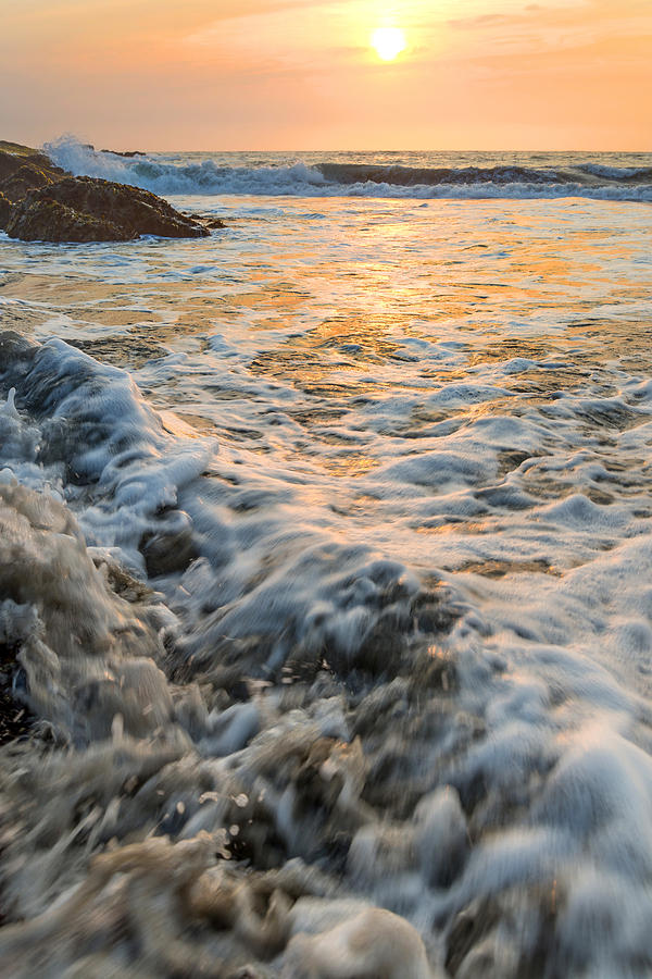 Dancing Tide at Sunset Photograph by Janet  Kopper