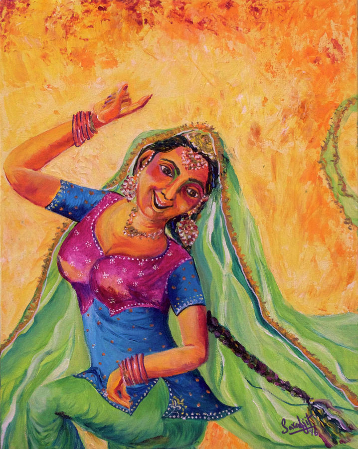 Dancing To The Tune Painting by Sarabjit Singh