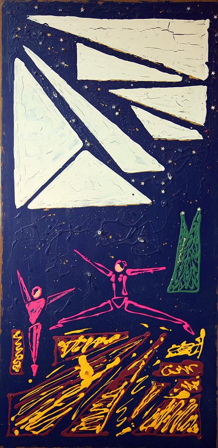 Dancers Mixed Media - Dancing Under The Starry Skies by J R Seymour Dancers Mixed Media - Dancing Under The Starry Skies by J R Seymour