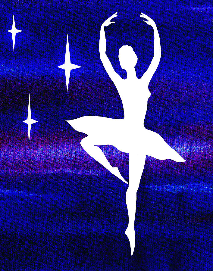 Dancing With The Stars Ballerina Painting by Irina Sztukowski