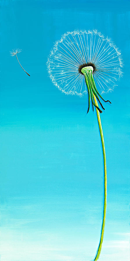 Nature Painting - Dandelion by David Junod