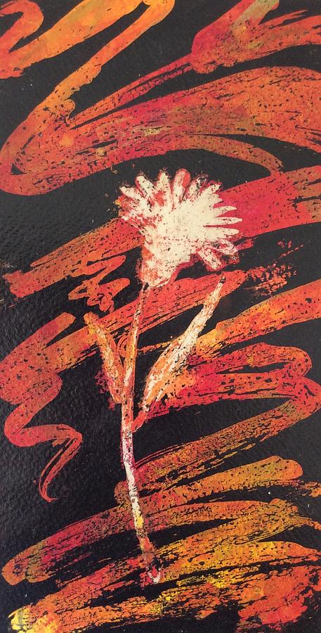 Flowers Still Life Painting - Dandelion  by Elizabeth Mundaden