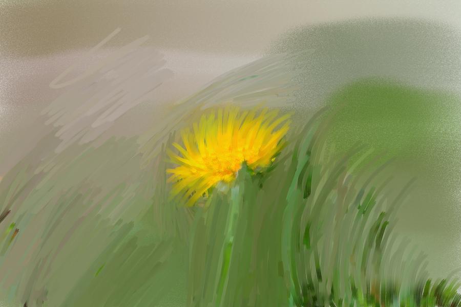 Dandelion may 2015 painterly Photograph by Leif Sohlman