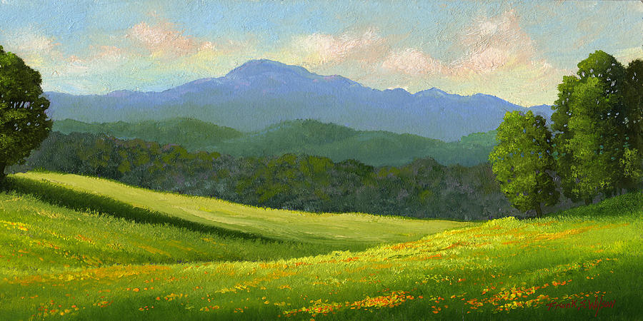 Dandelion Meadows Painting by Frank Wilson