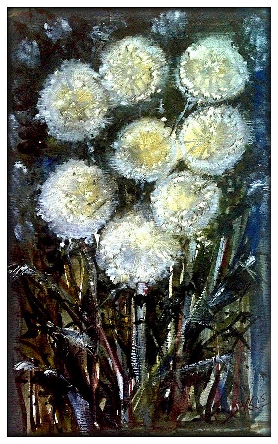 Dandelions 2 Painting by Katerina Kovatcheva