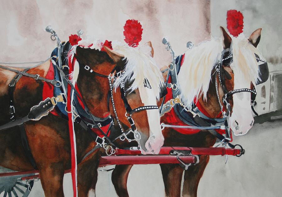 Horse Painting - Dandy Duo by Jean Blackmer Horse Painting - Dandy Duo by Jean Blackmer