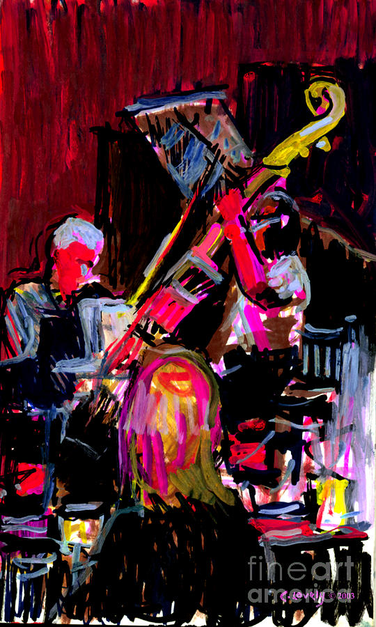 Danette Ball Jazz Club Painting by Candace Lovely