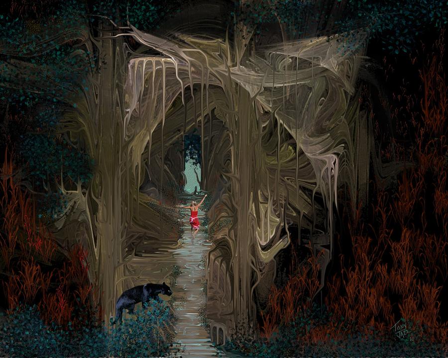 Danger in the Forrest Digital Art by Tony Rodriguez