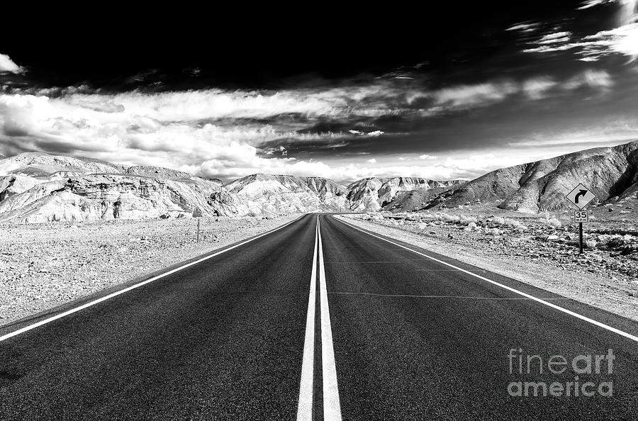 Danger Road at Death Valley Photograph by John Rizzuto