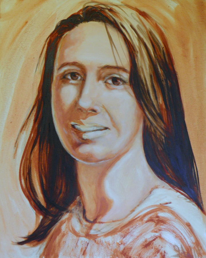 Dani girl Painting by Ida Eriksen