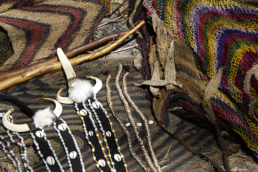 Dani Tribal Artifacts Photograph by Michele Burgess