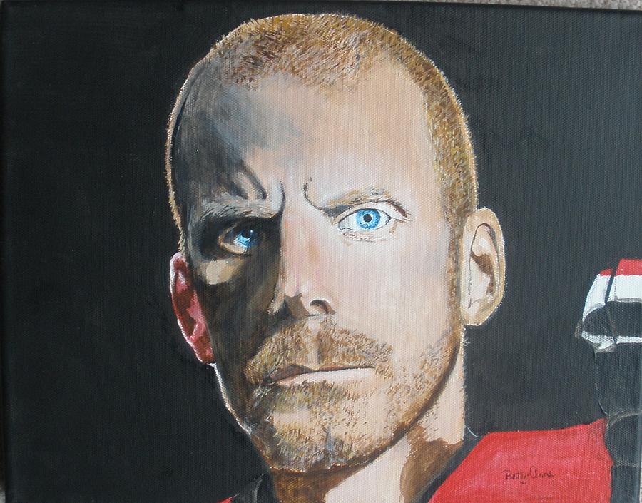 Daniel Alfredsson Painting by Betty-Anne McDonald