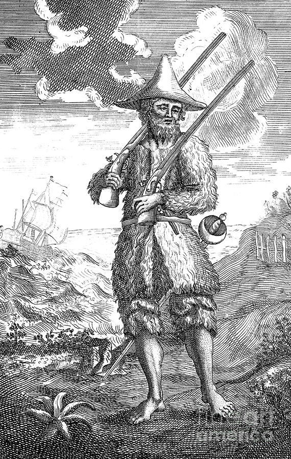 Daniel Defoes Robinson Crusoe Photograph by Science Source