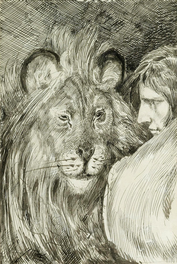 Daniel In The Lions Den, 1872, 1917 by Print Collector