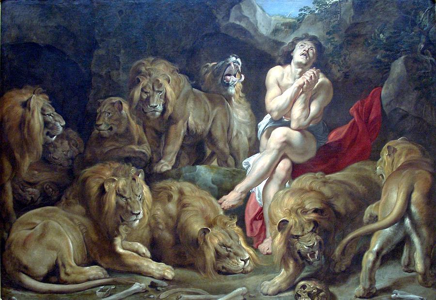 Peter Paul Rubens Digital Art - Daniel In The Lions Den by Peter Paul Rubens