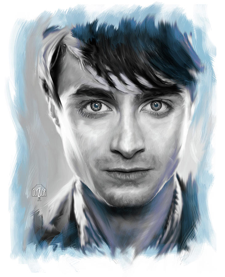 Harry Potter Digital Art - Daniel Radcliffe as Harry Potter by Garth Glazier