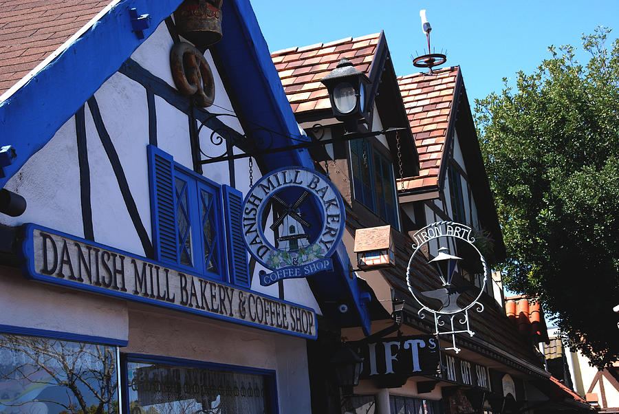 Architecture Photograph - Danish Mill Bakery in Solvang California by Susanne Van Hulst