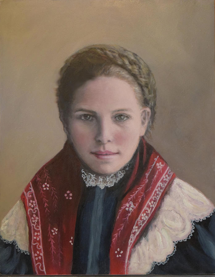 Danish Woman on Ellis Island Painting by Sandra Nardone