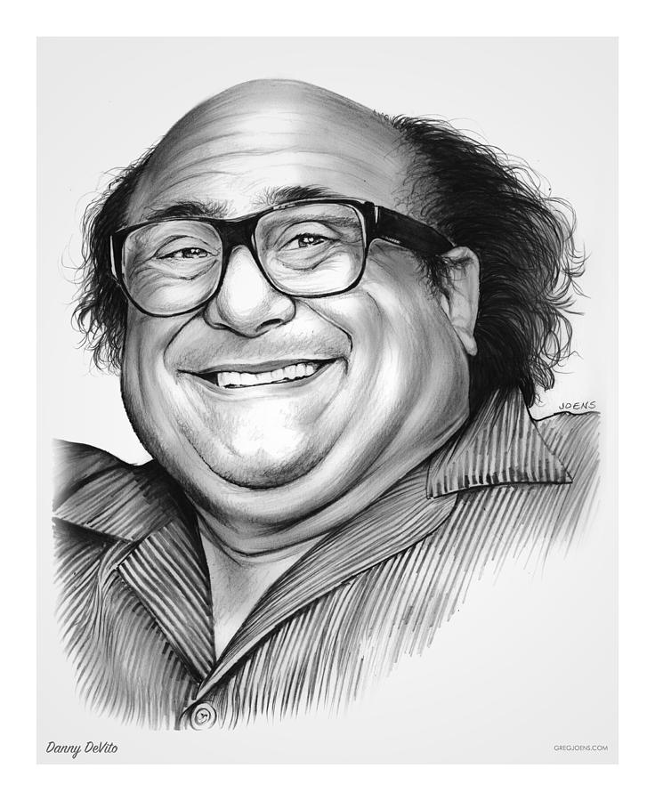 Actor Drawing - Danny DeVito by Greg Joens