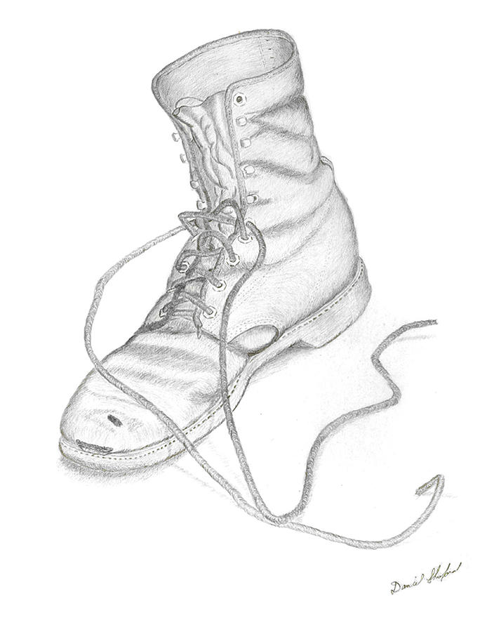 160+ Drawing Of Work Boots Illustrations, Royalty-Free Vector Graphics &  Clip Art - iStock