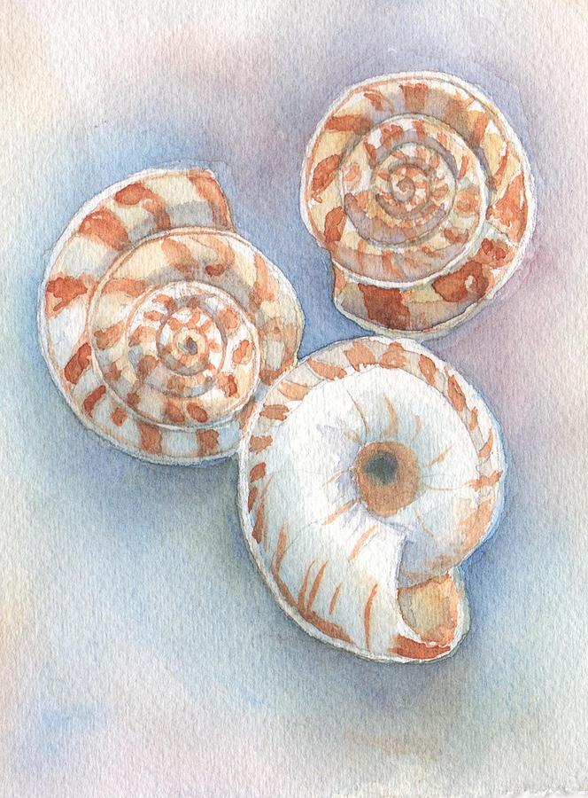 Snails Painting - Dans Snails by Libby Cagle Snails Painting - Dans Snails by Libby Cagle