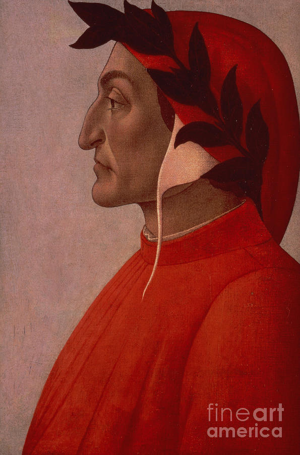 Dante Painting by Sandro Botticelli