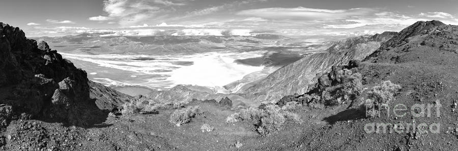 Dantes View Black And White Panorama Photograph by Adam Jewell
