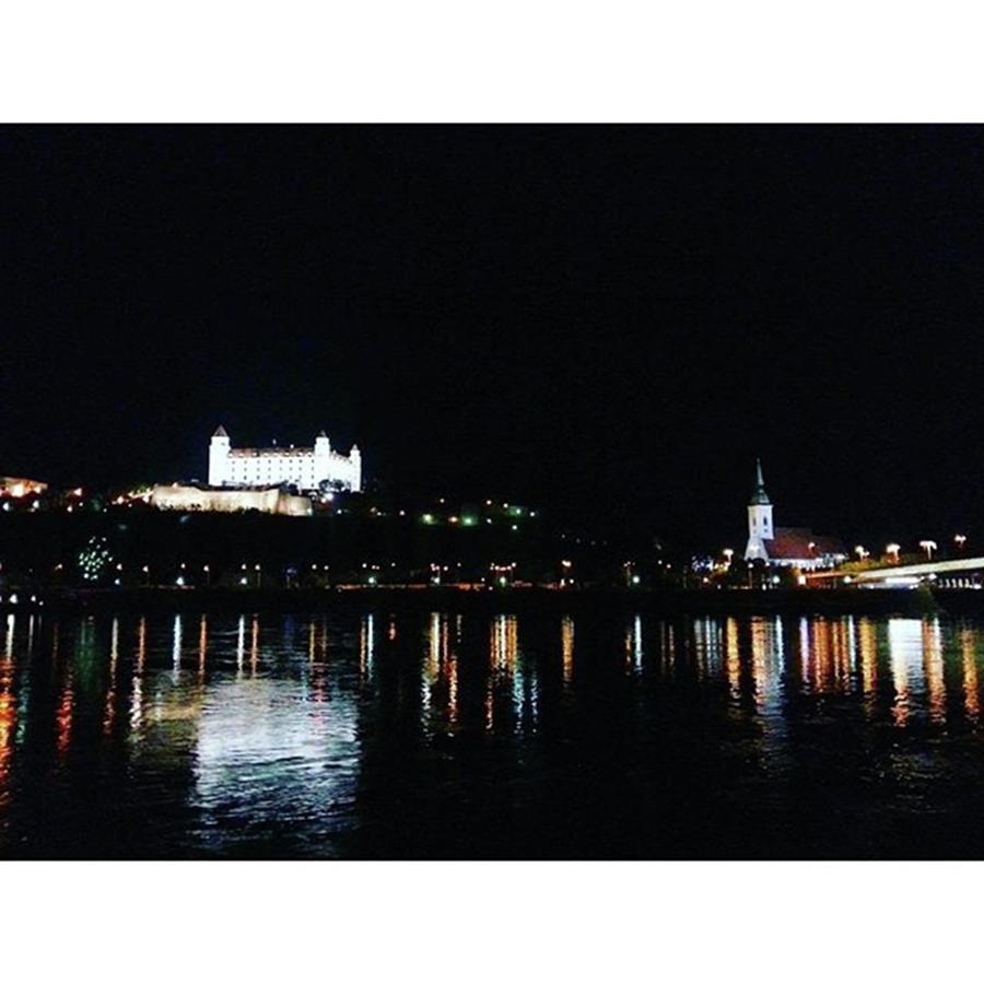 Danube At Night Photograph by Althea Marighetti