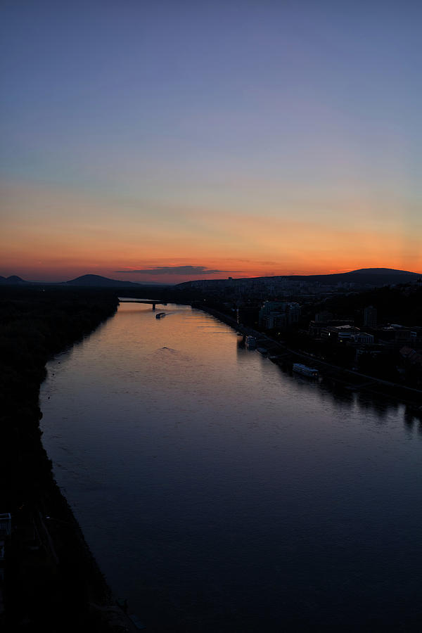 Danube River at Twilight Photograph by Artur Bogacki