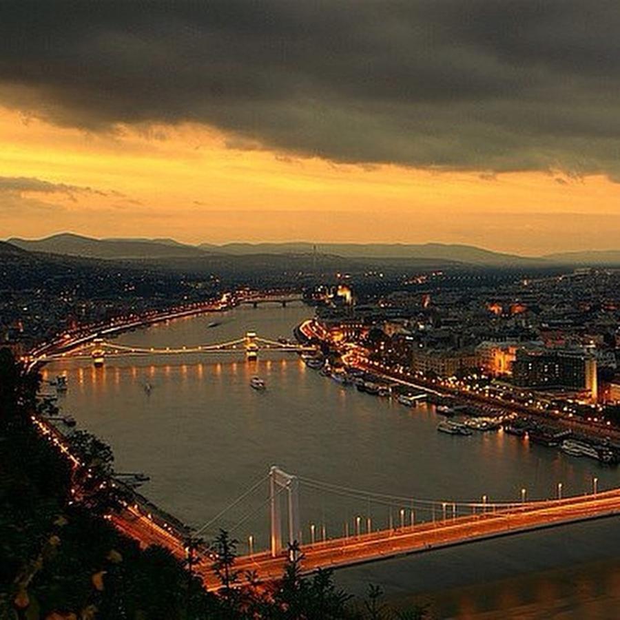 Bridge Photograph - Danube River #budapest #hungary #urban by Zin Zin