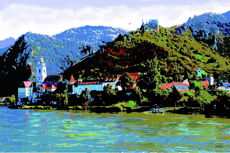 Danube River Scene Painting by CHAZ Daugherty