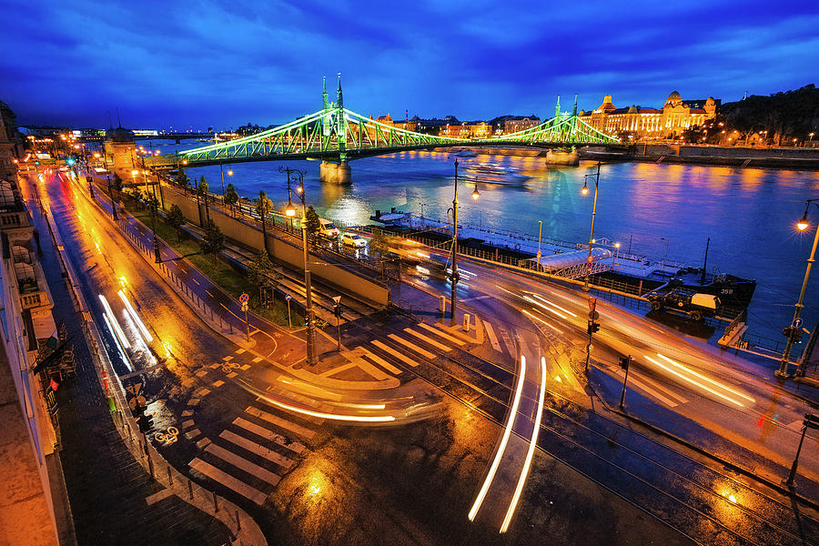 Danube View Budapest  Photograph by Judith Barath