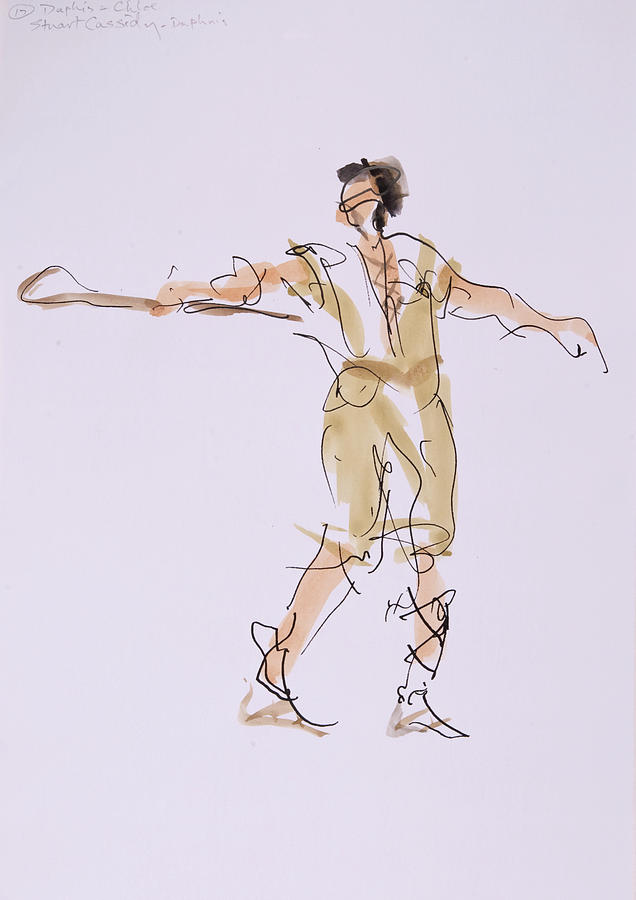 Daphnis enjoys the freedom of village life. Drawing by Peregrine Roskilly