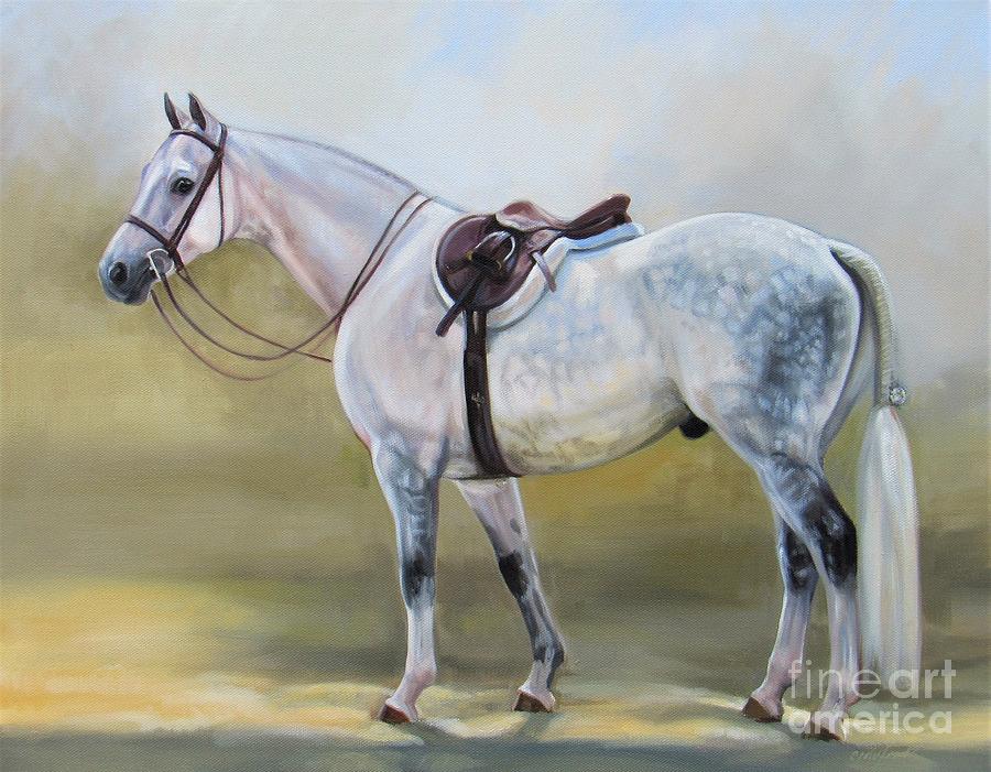 Dappled Hunter Painting by Janet  Crawford
