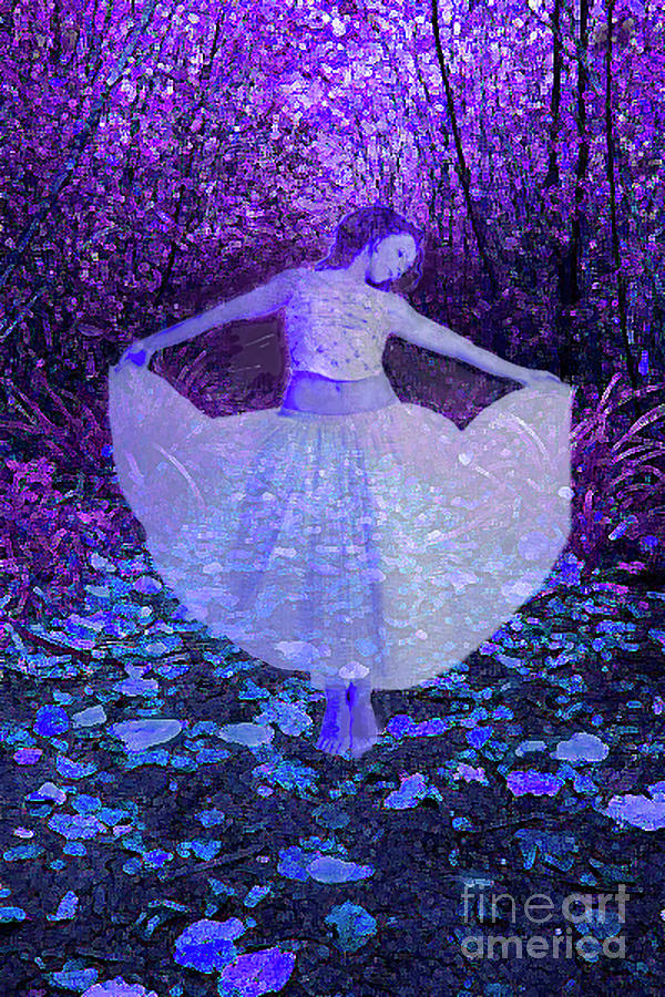 Dappled in violet twilight Digital Art by Maureen Tillman