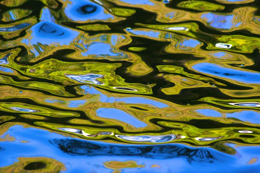 Dappled Water with Brilliant Blue Photograph by Polly Castor