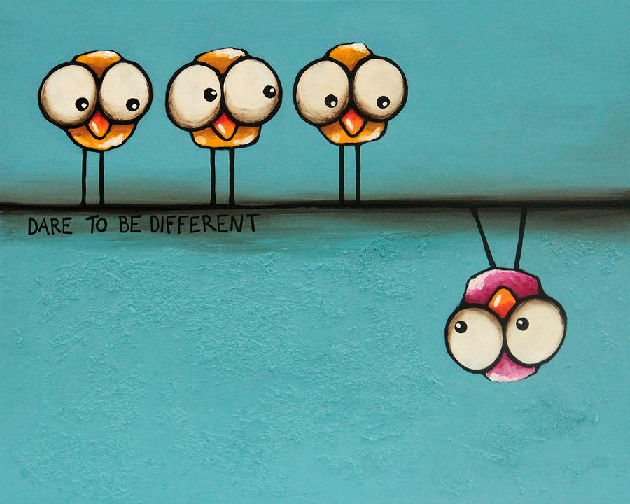 Dare To Be Different Painting By Lucia Stewart