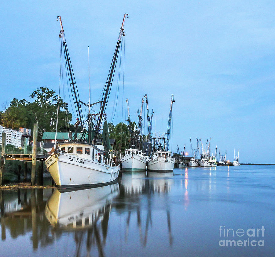 Darien Shrimp Boats Photograph by Scott Moore - Fine Art America